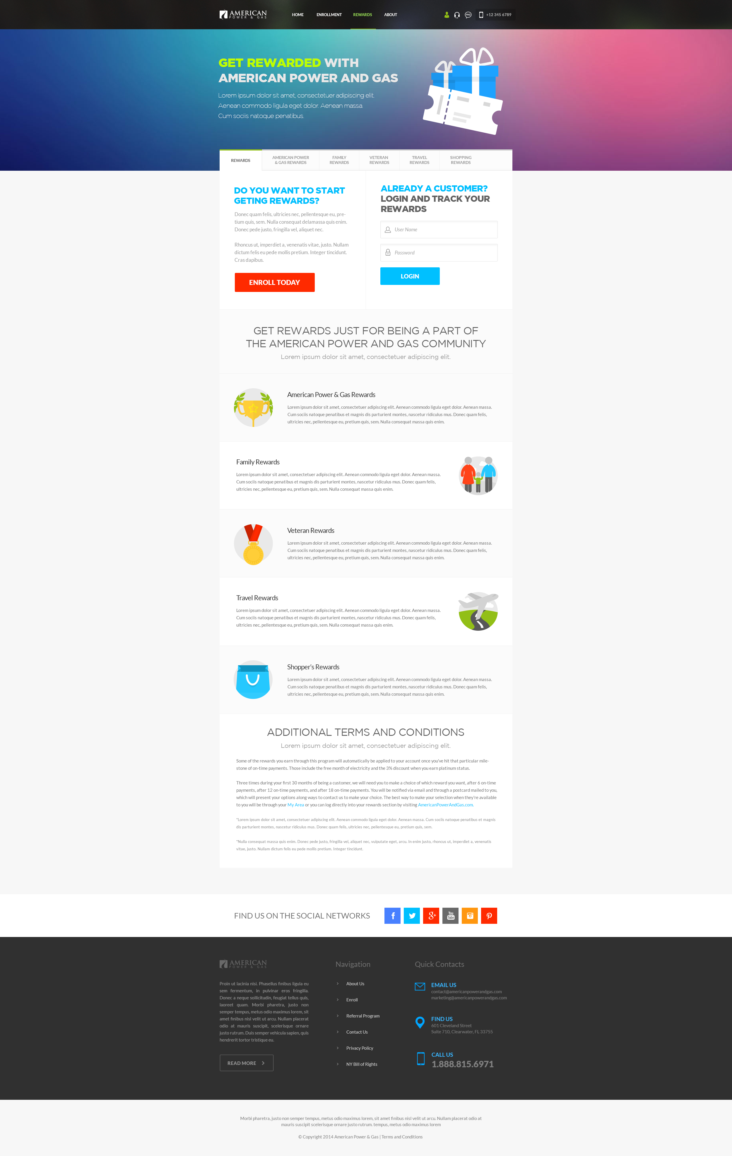 American Power And Gas Rewards Page By Vasil Kamarashev On Dribbble American Power And Gas Rewards Page By Vasil Kamarashev On Dribbble