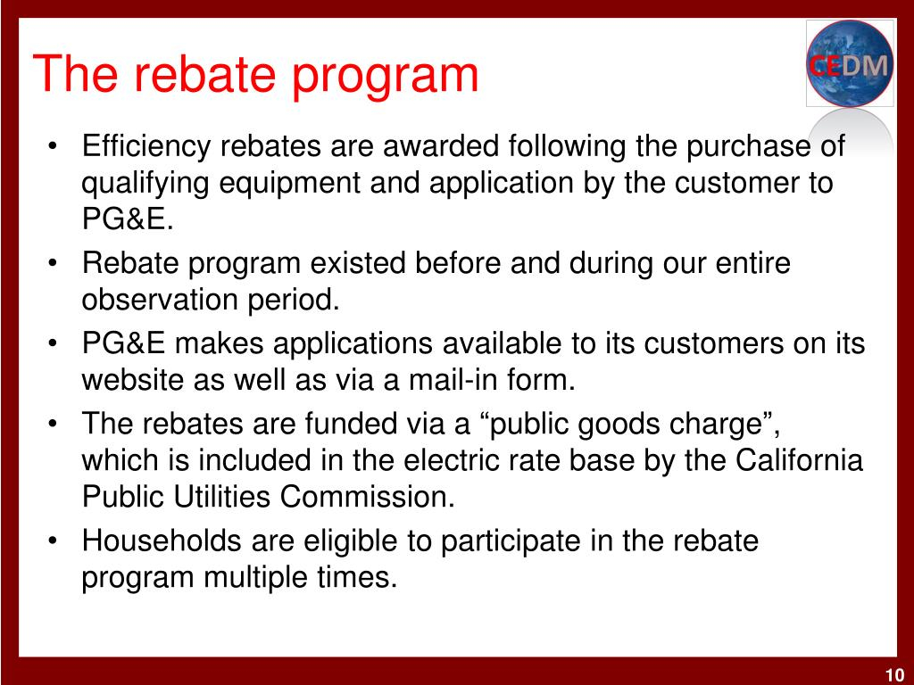 PPT Do Energy Efficiency Appliance Rebates Lower Energy Consumption 