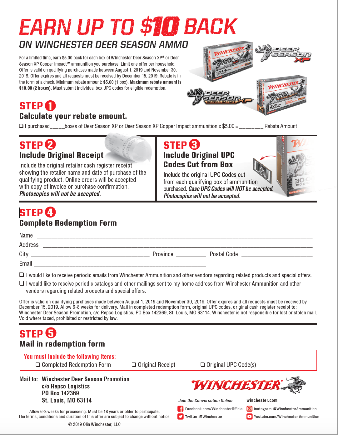 2019 Winchester XP Rebate Titus Kustoms 2019 Winchester XP Rebate Titus Kustoms