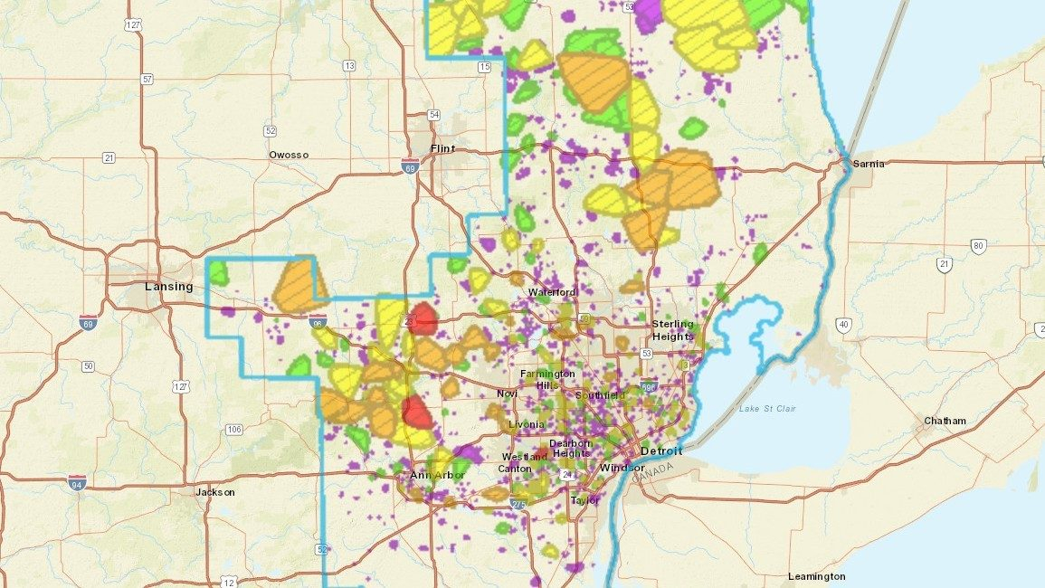 Dte Energy Power Outage Map Map Dte Energy Power Outage Map Map