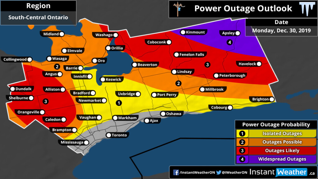 South Central Power Outage Map Map