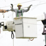 Yazoo Valley Electric Power Association Lineman Editorial Stock Photo